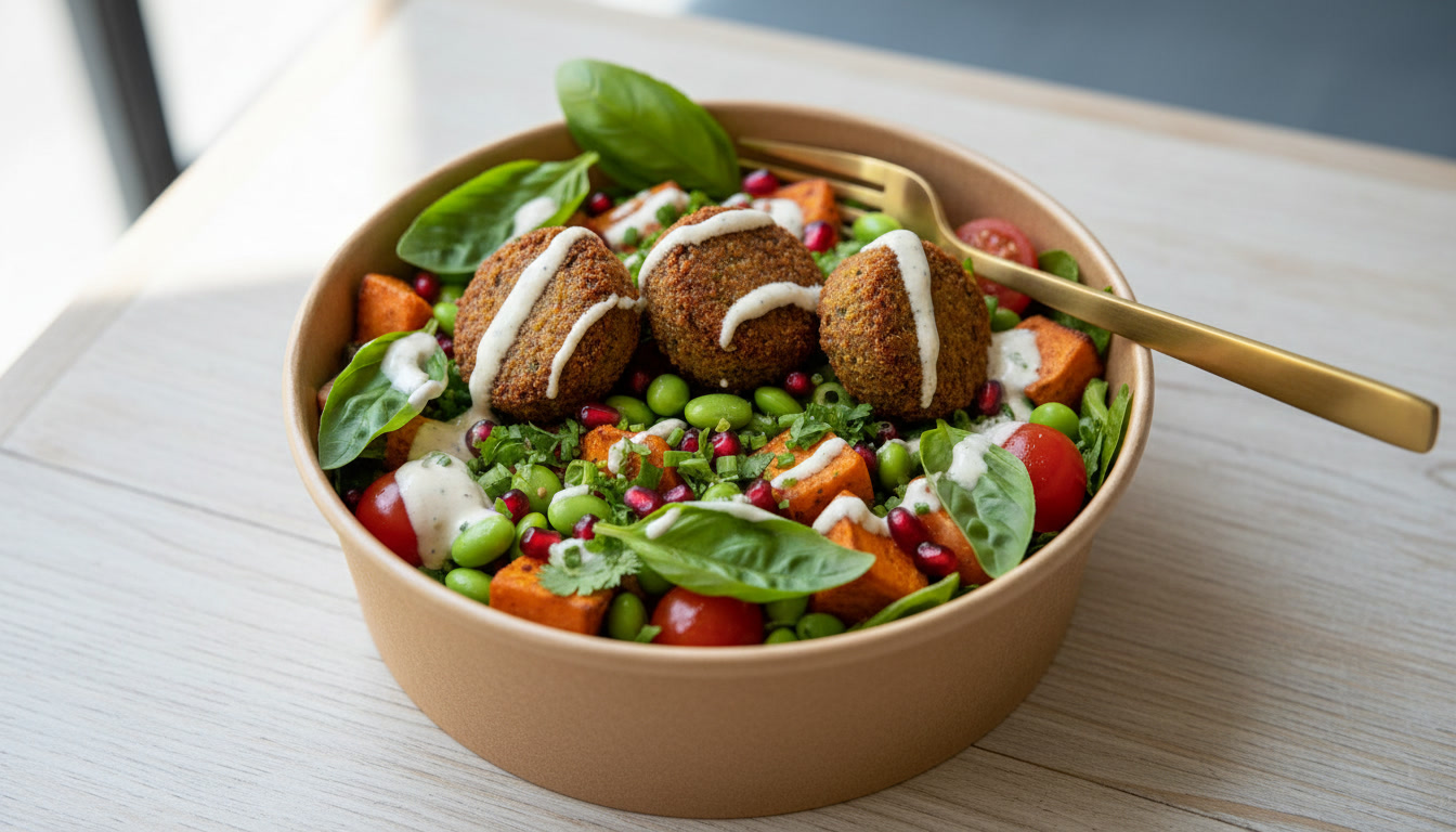 Asiatisch inspirierte Bowl mit Avocado